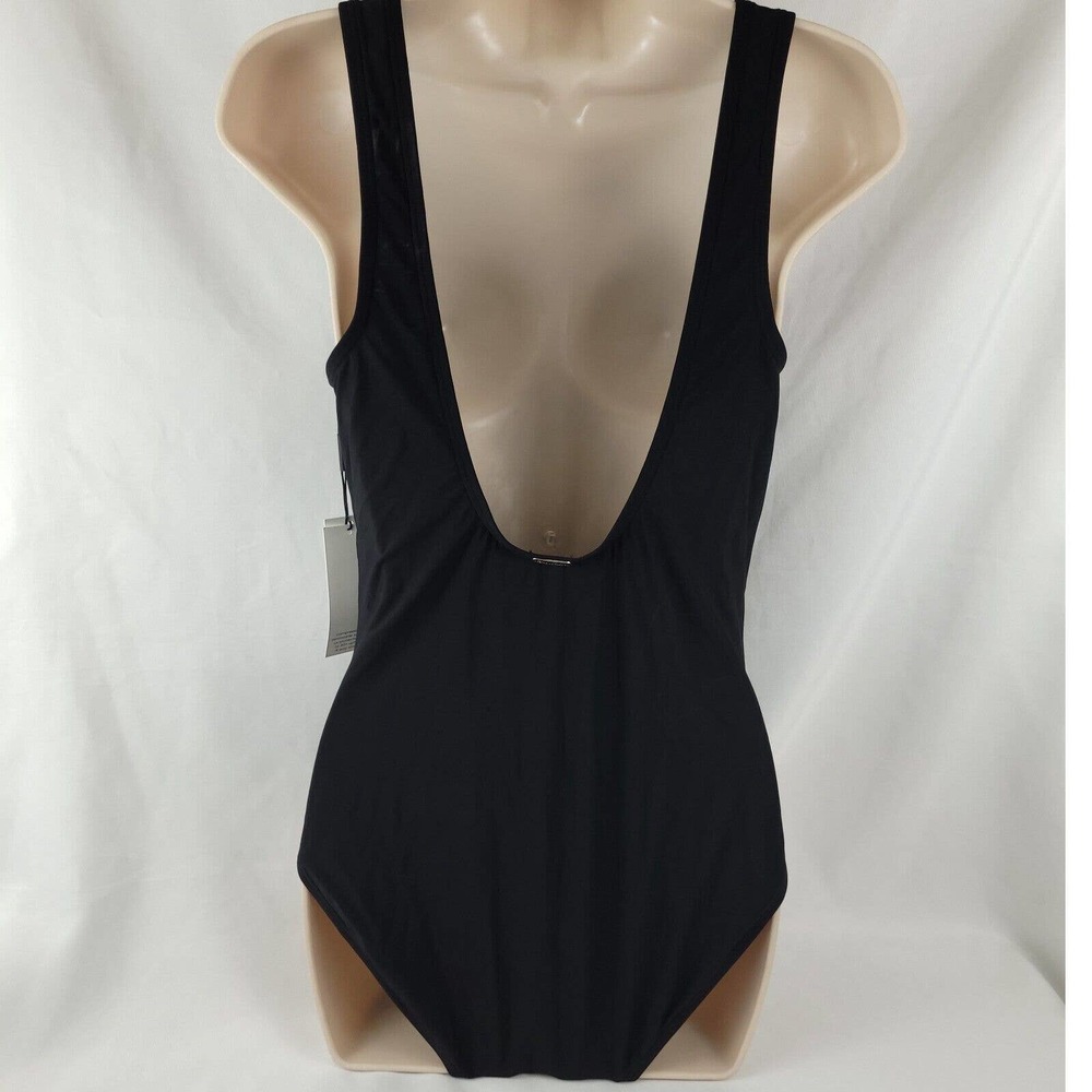 Calvin Klein Swimsuit Black Size 12 One Piece Compression UV Protection Womens - Picture 2 of 8
